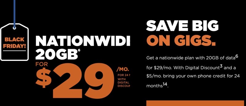 freedom mobile black friday deal