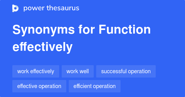 function thesaurus