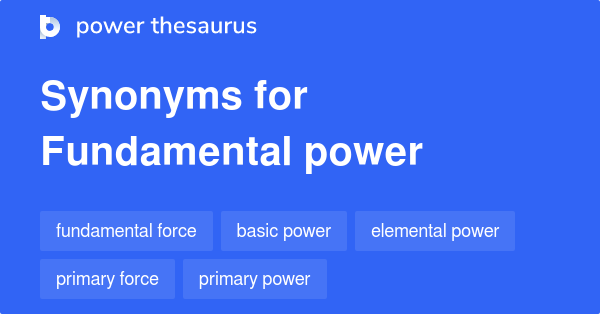 fundamental thesaurus