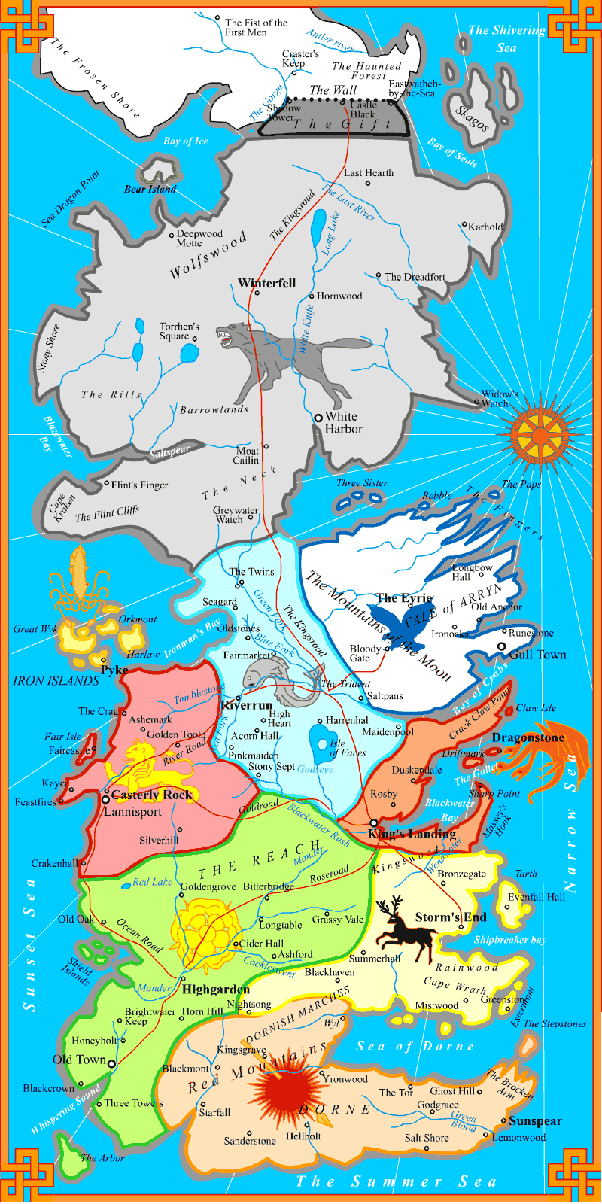 game of thrones kingdom names