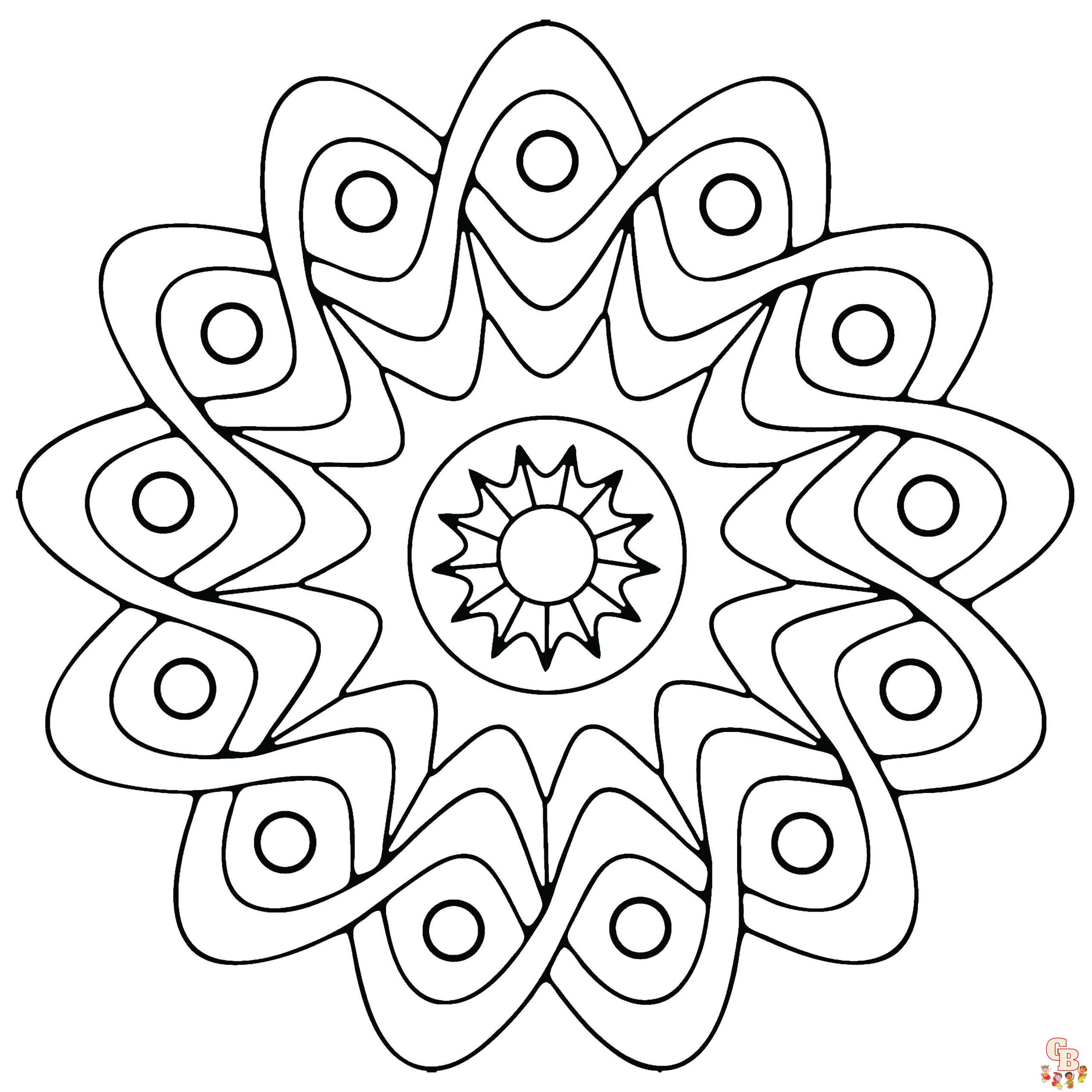 geometric coloring pages