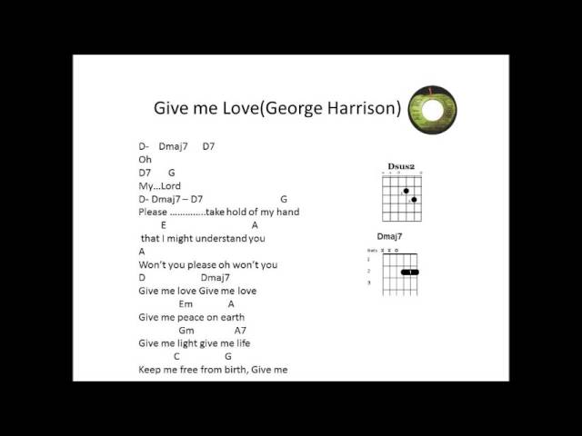 give me love chords george harrison