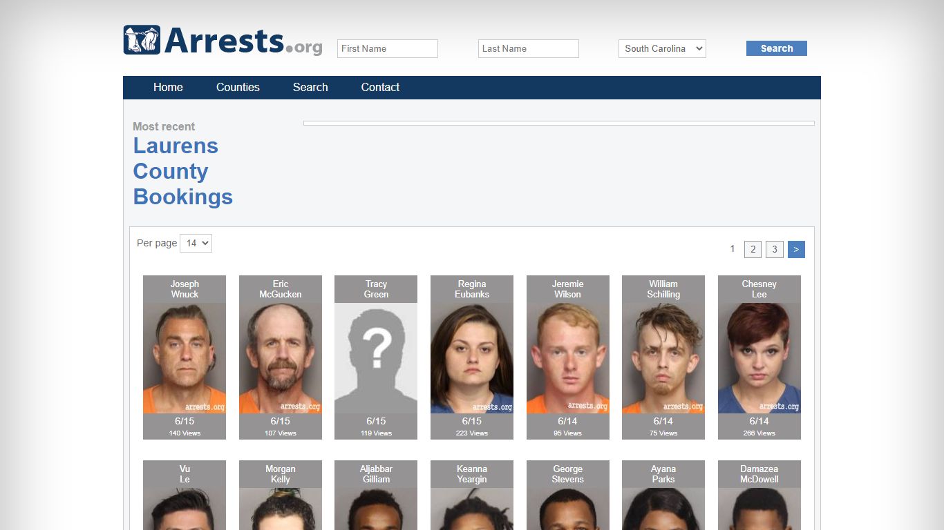 go laurens inmate search