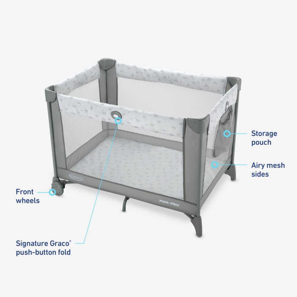 graco pack and play mattress dimensions