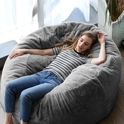 gray bean bag