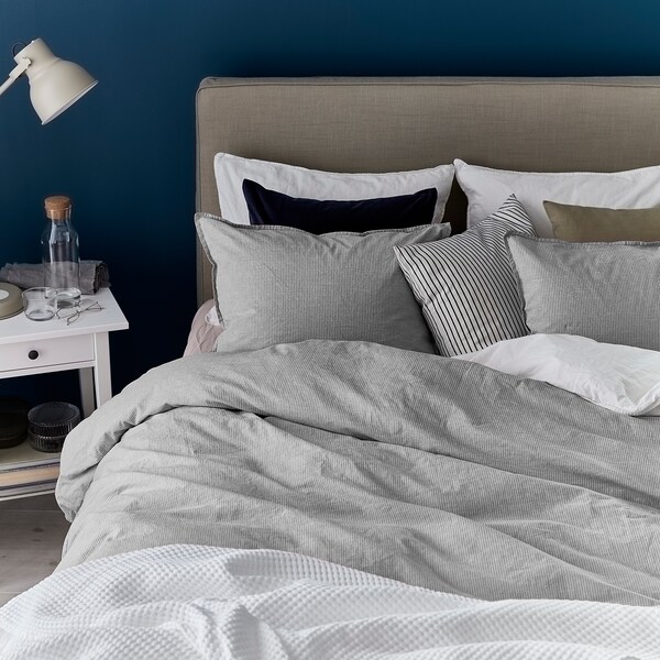 gray duvet cover