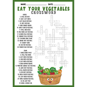 green stalk vegetable crossword clue