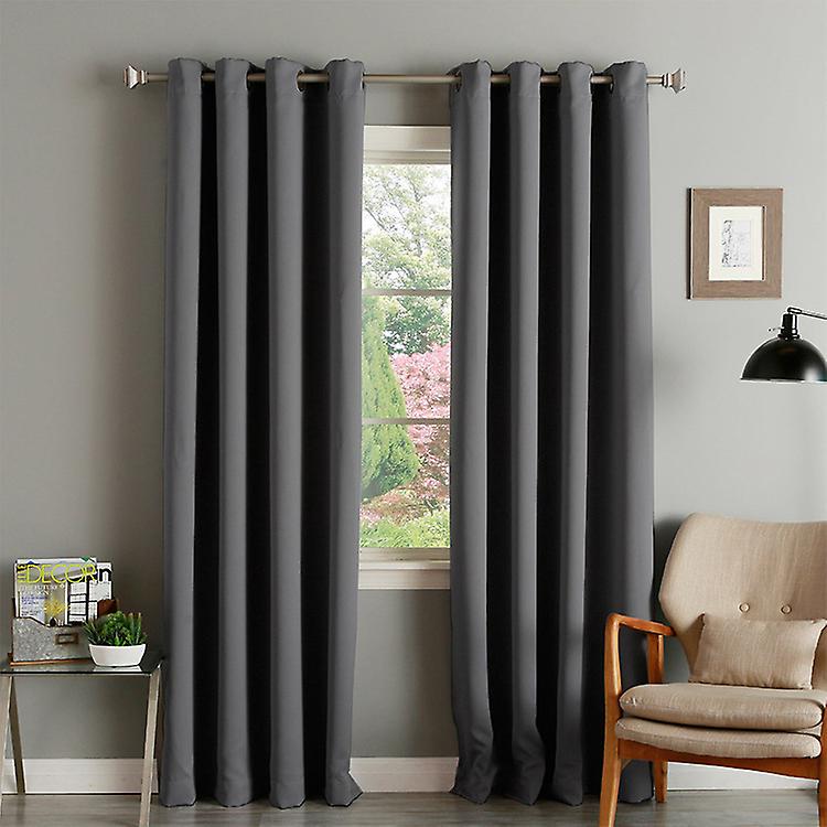 grey blackout curtains bedroom