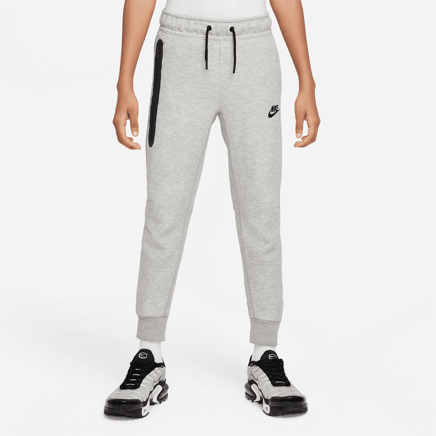 grey tech fleece pants