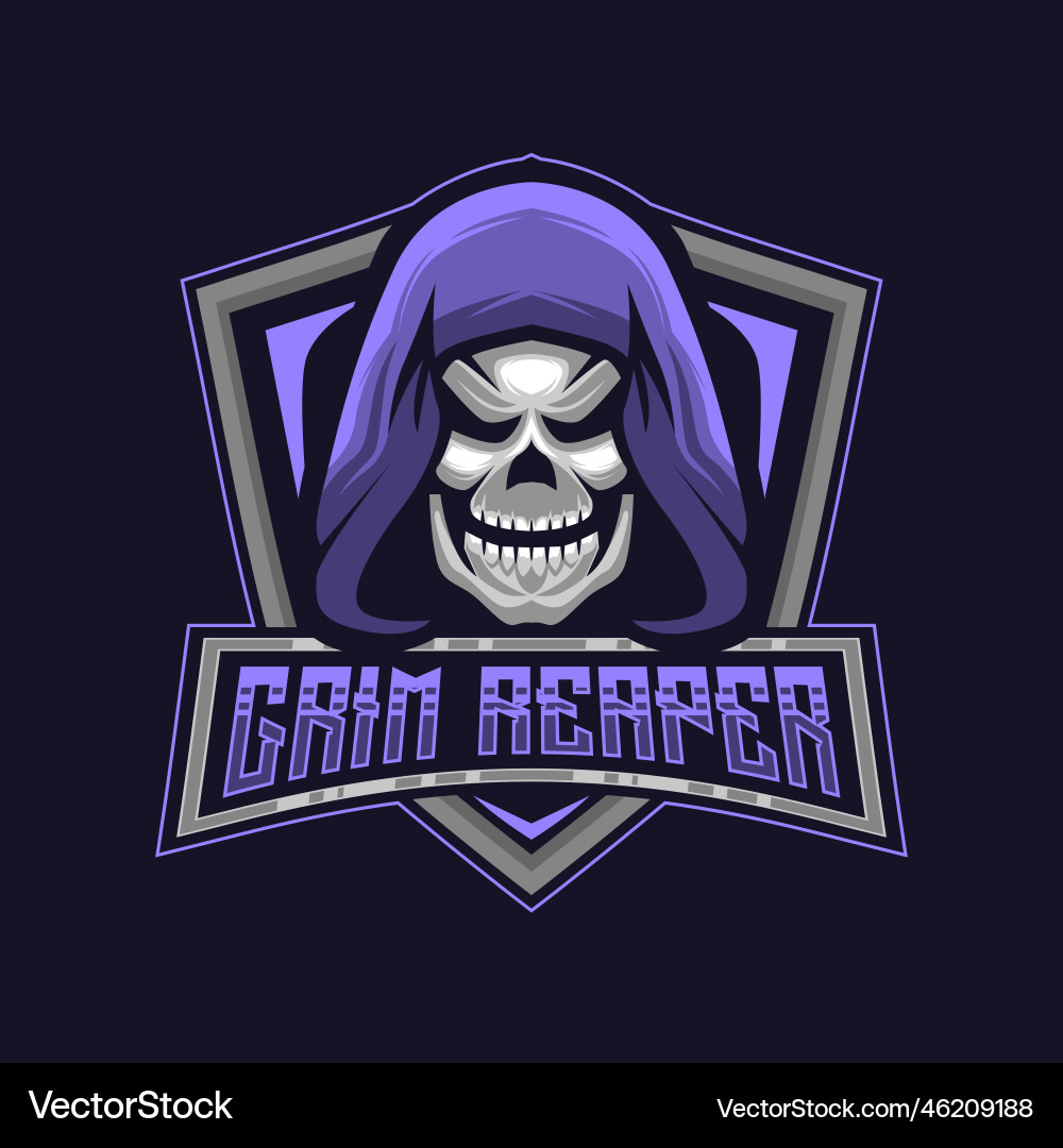 grim mascot logo