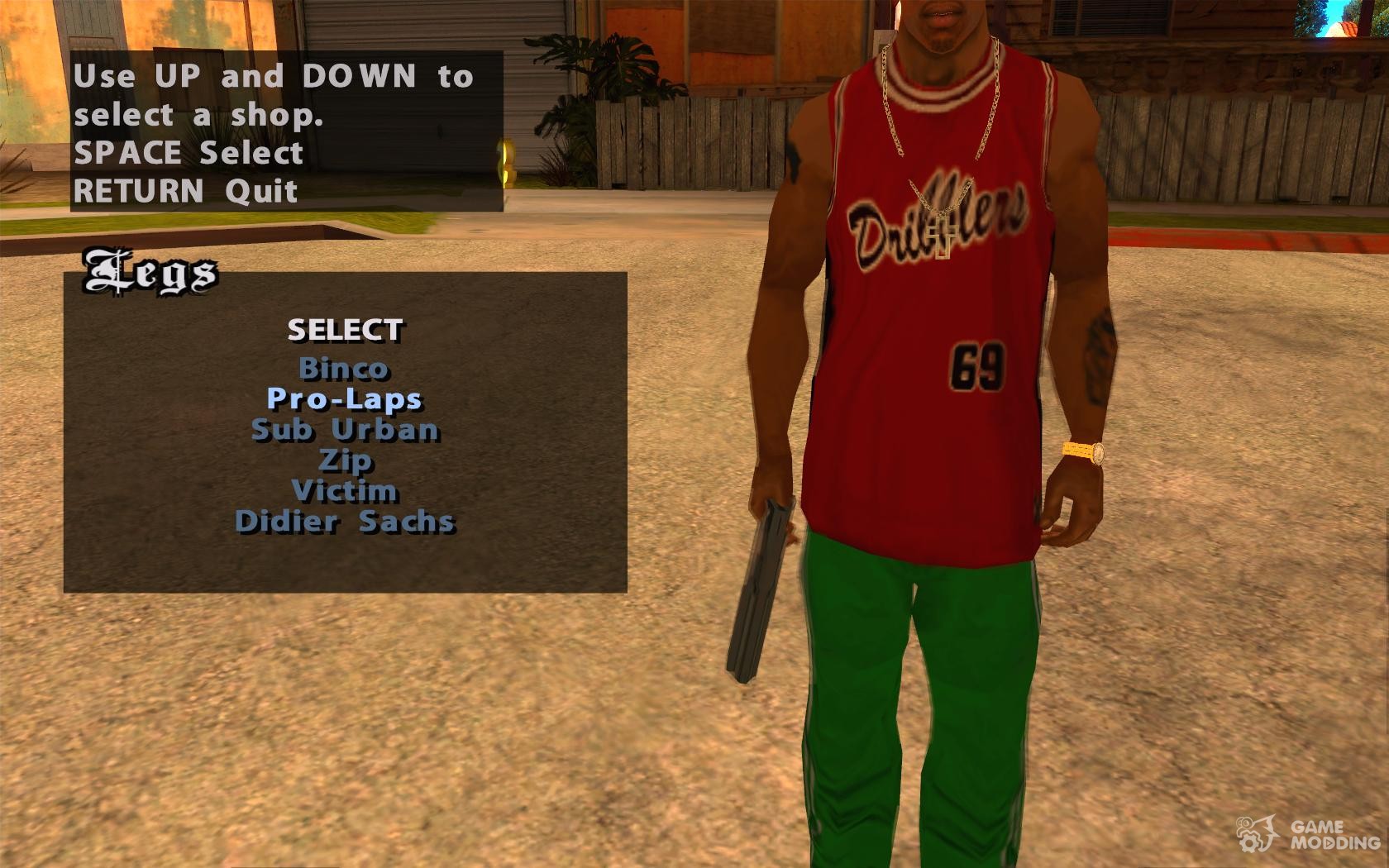 gta san andreas change clothes mod