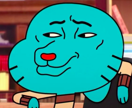 gumball smug face