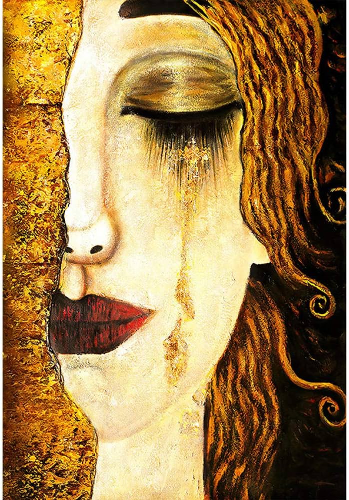 gustav klimt crying woman