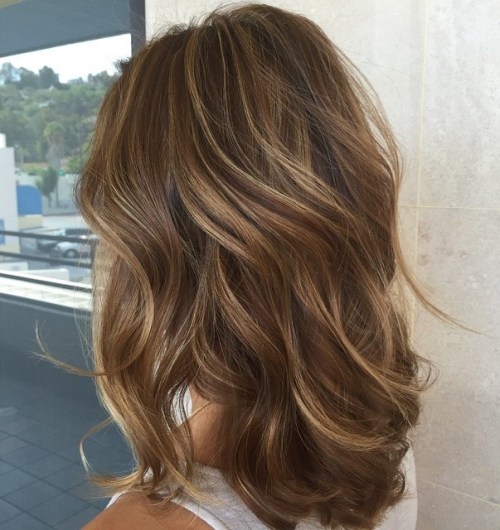 hair highlights light brown