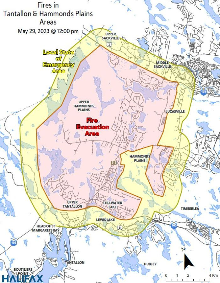 halifax forest fires map