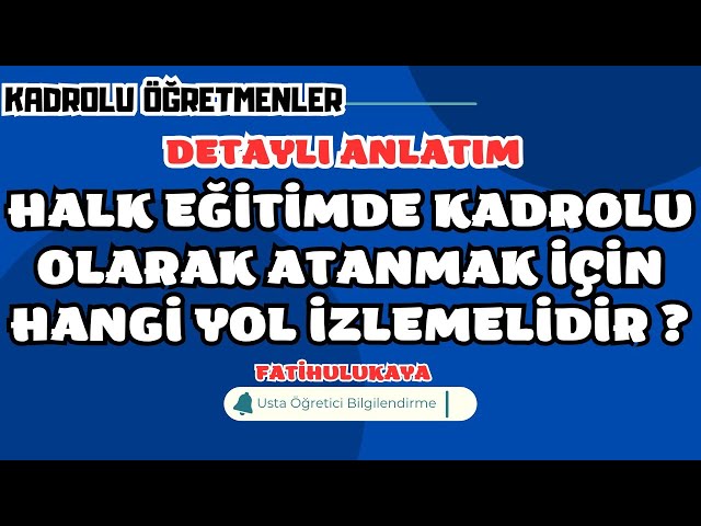 halk eğitimde öğretmen olma şartları