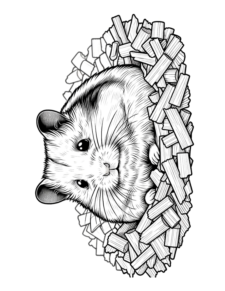 hamster pictures to color