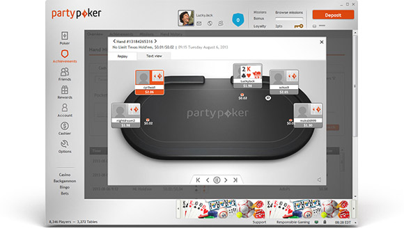 hand history party poker