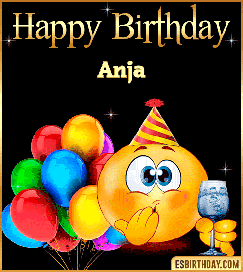 happy birthday anja gif