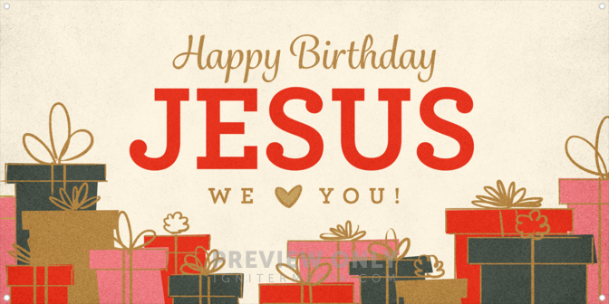 happy birthday jesus banner