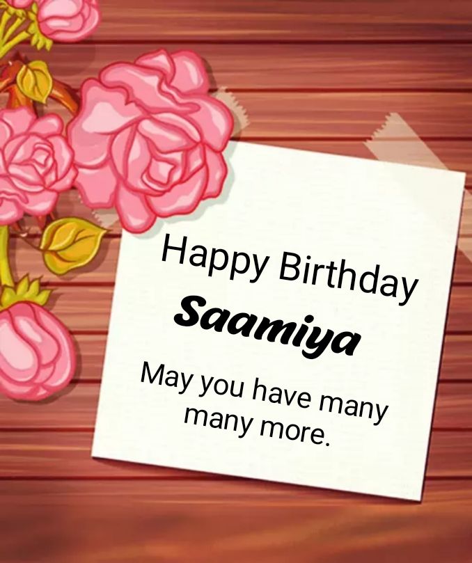 happy birthday samiya