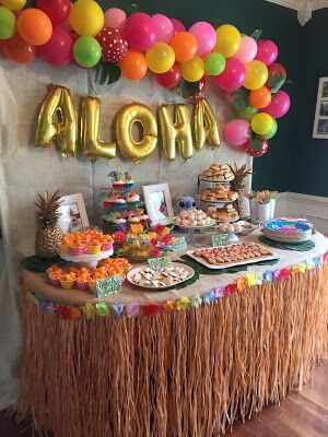 hawaiian themed birthday party