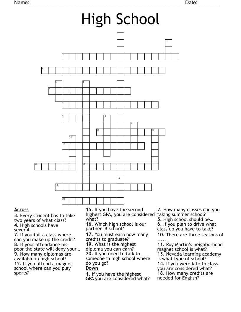 higher class crossword clue