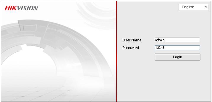 hikvision ip camera default password