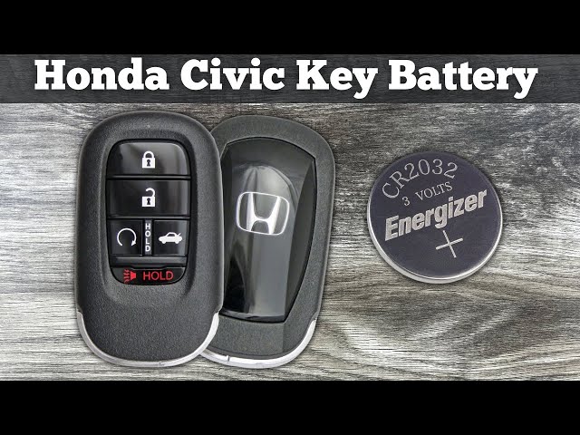 honda civic remote key battery replacement