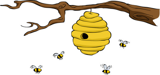 honey hive drawing