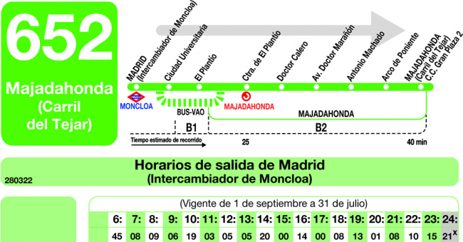 horario bus 652