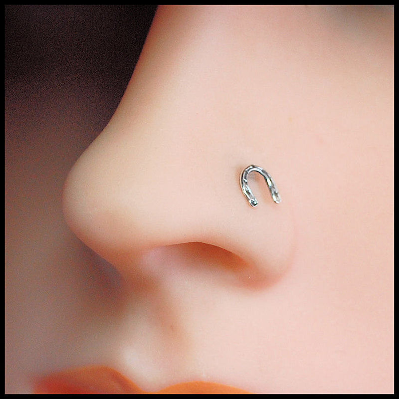 horseshoe nose stud