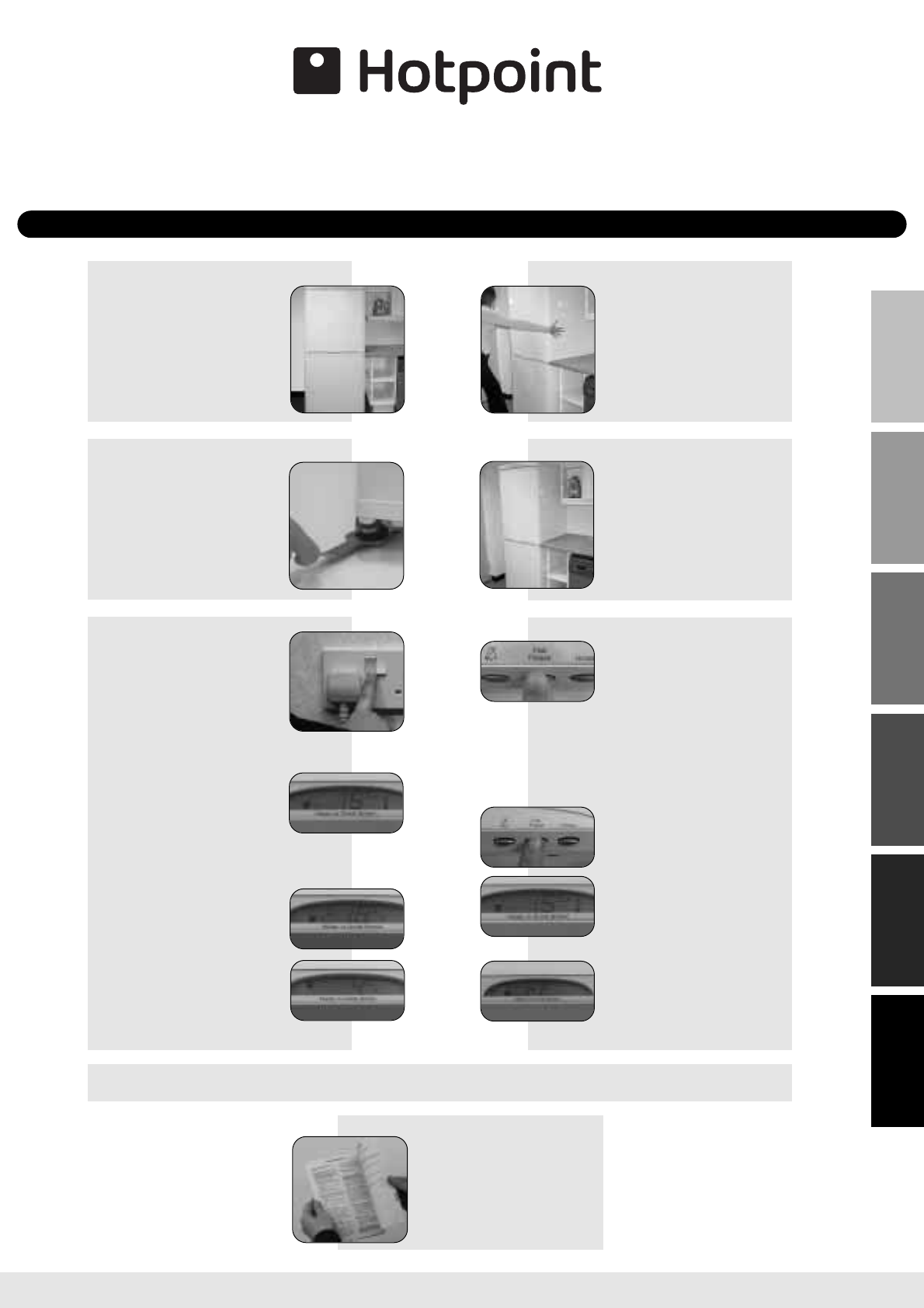 hotpoint fridge freezer instruction manual