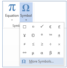 how do you make a degree symbol on word