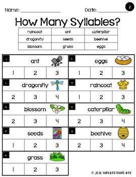 how many syllables in flower