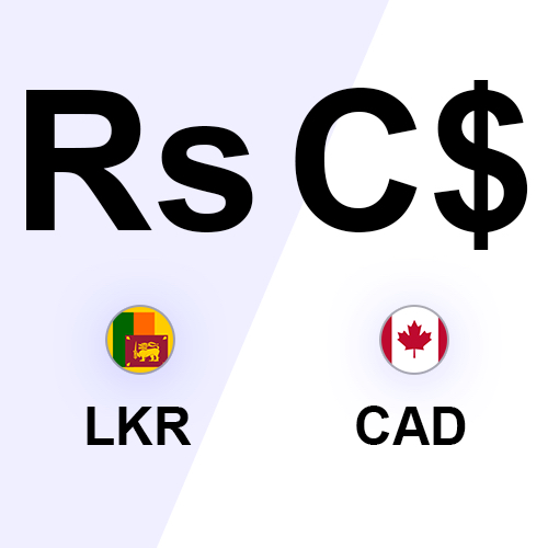 how much is one canadian dollar in sri lankan rupees