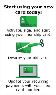 how to activate td debit card on app