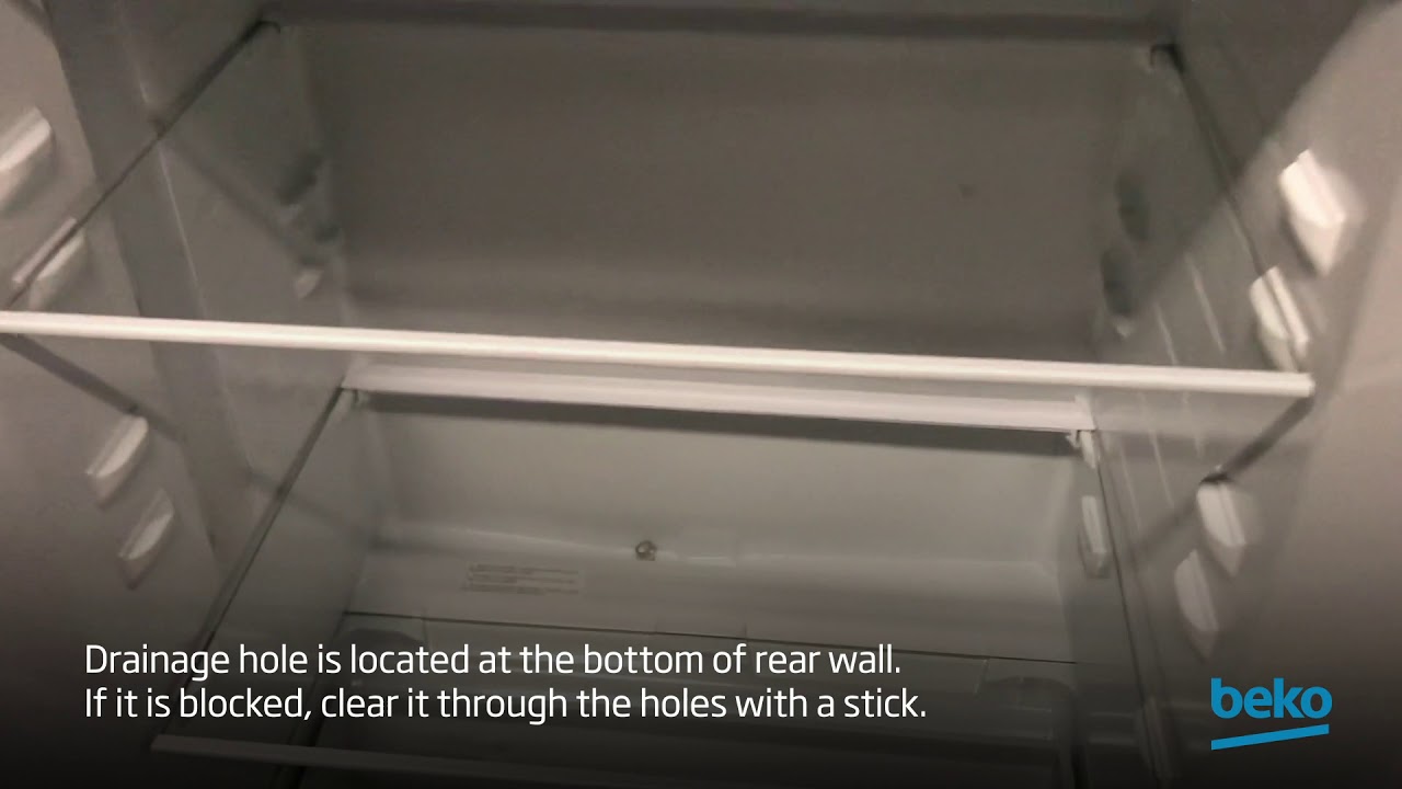 how to clean a fridge drain hole