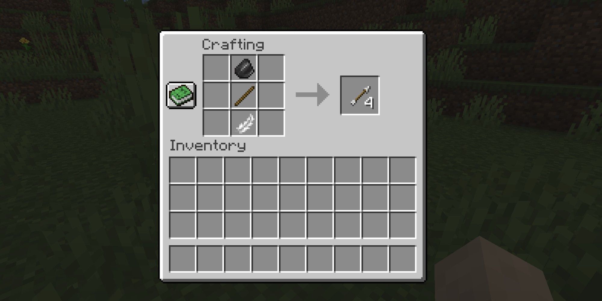 how to craft an arrow on minecraft