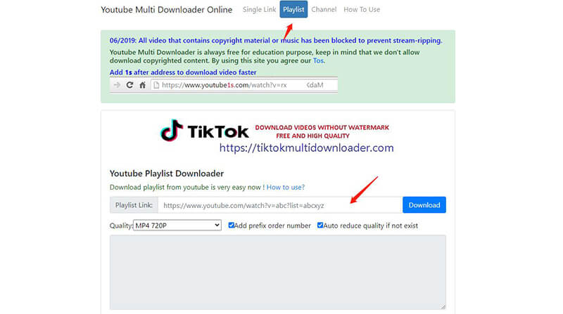 how to download playlist from youtube using idm