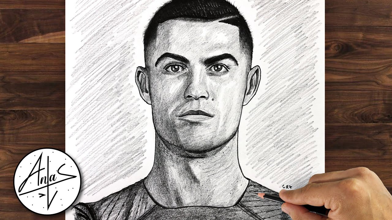 how to draw a ronaldo