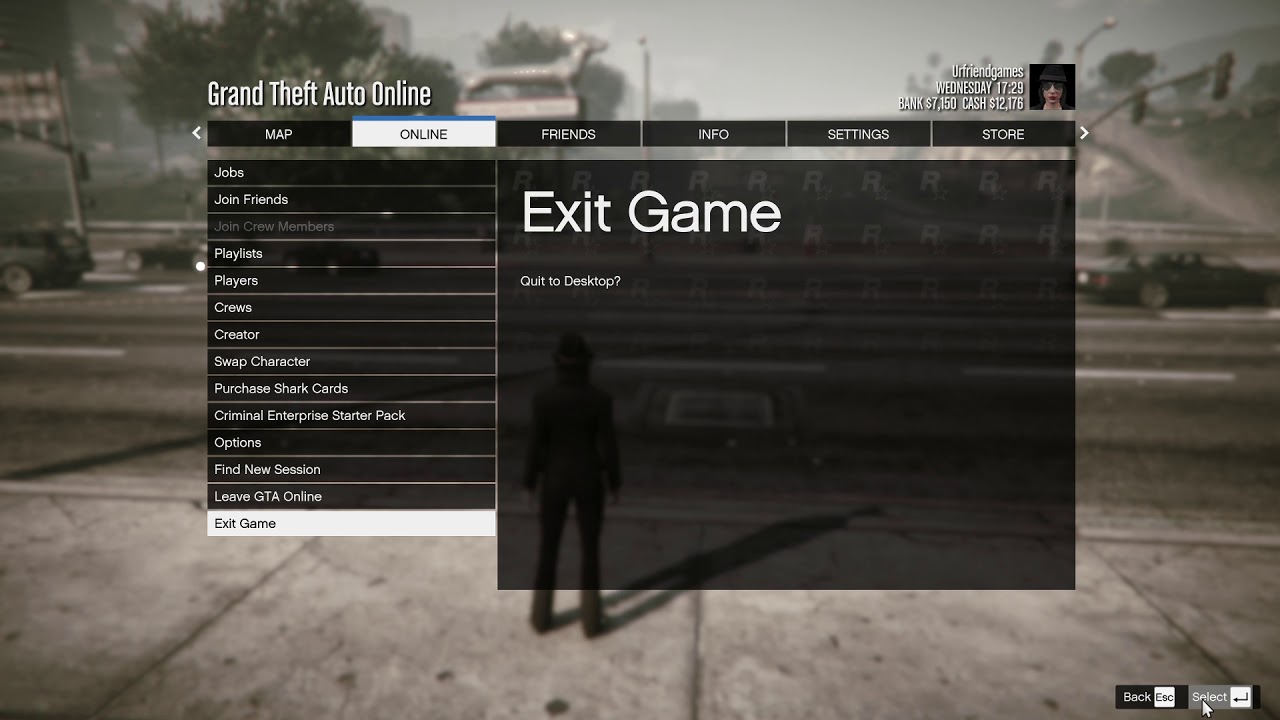 how to exit in gta 5