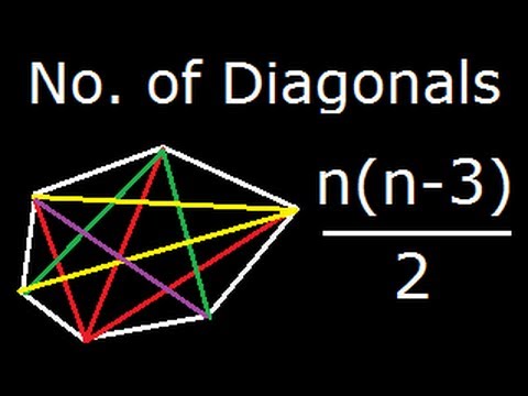 how to find no of diagonals in a polygon