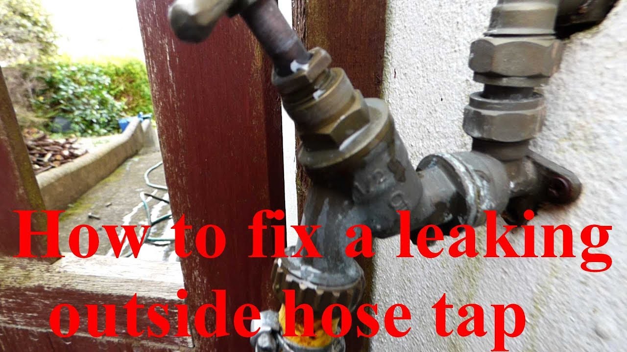 how to fix a leaking outdoor tap