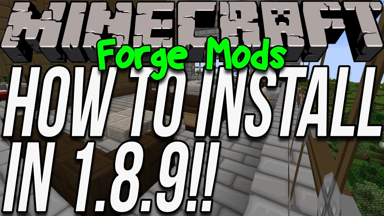 how to install forge 1.8 9