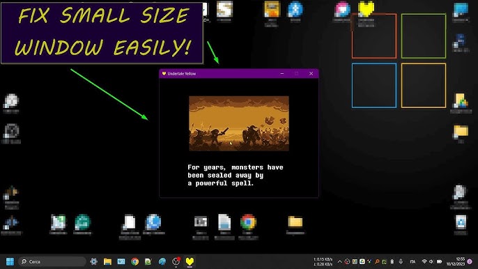 how to make undertale fullscreen