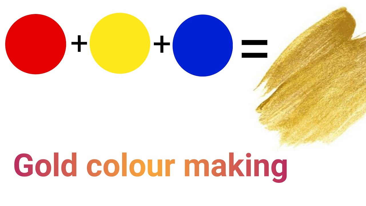 how to mix golden colour