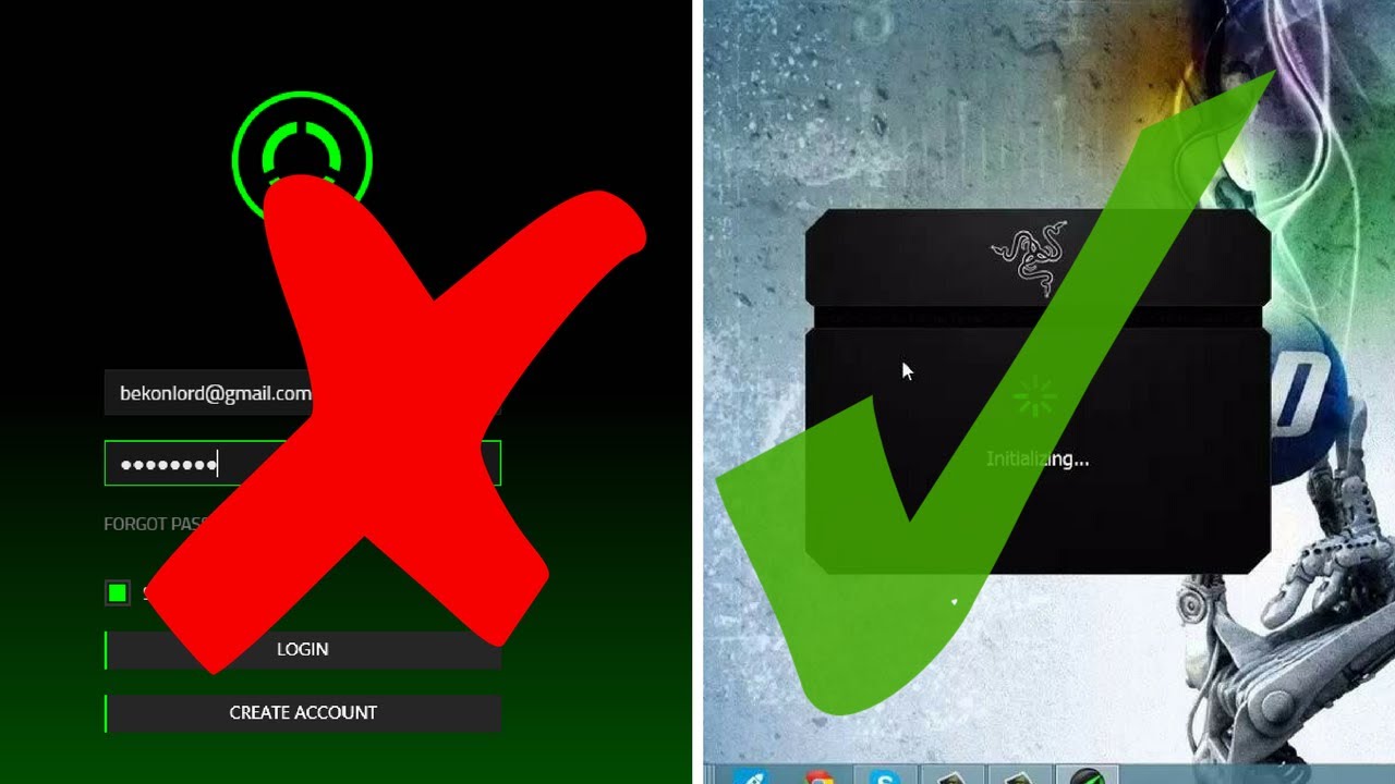 how to open razer game booster without sign in