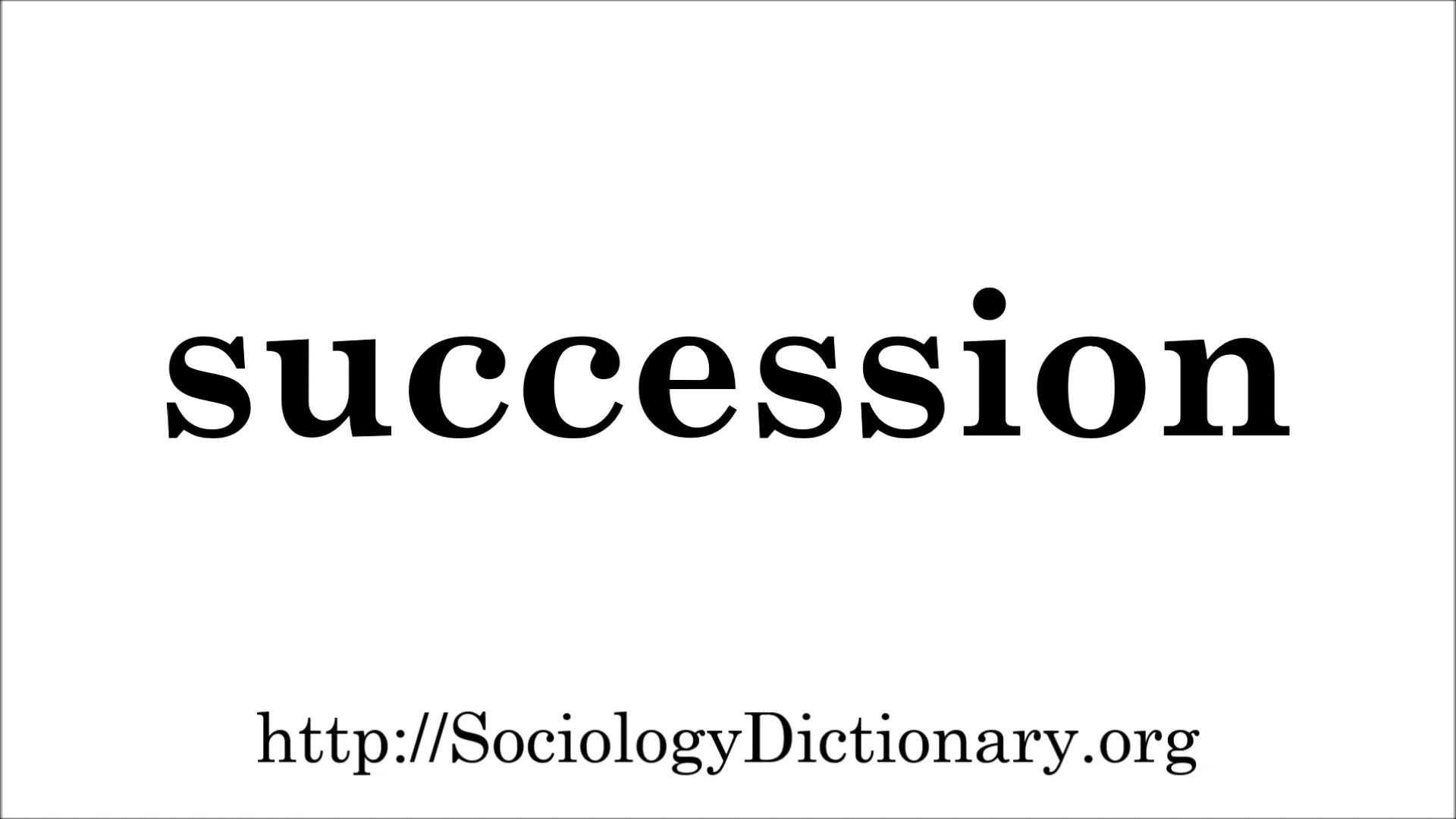 how to pronounce succession