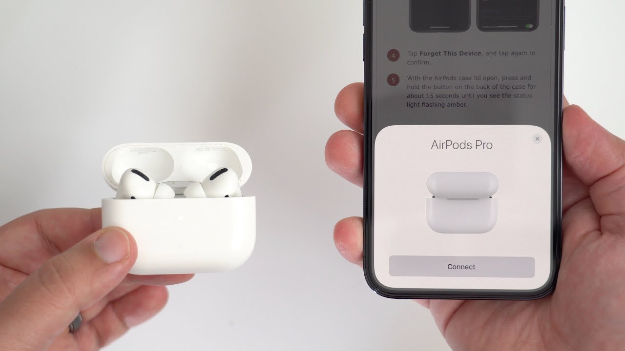 how to reset airpods pro